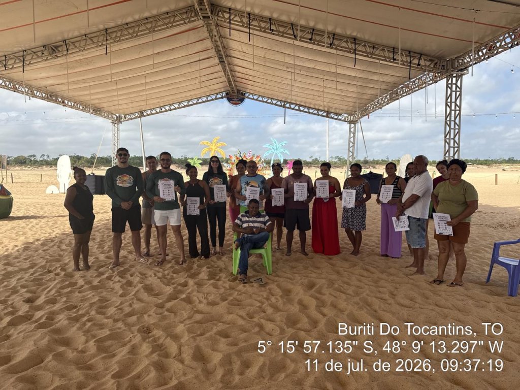 Prefeitura de Buriti do Tocantins realiza Mobilização de Sensibilização Educativa na Praia do Tição